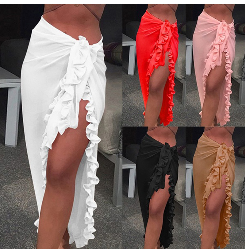 Sarung Ruffle 5 warna untuk wa - Cover Up Kaftan ulasan dan harga